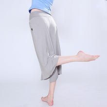 Load image into Gallery viewer, Women Yoga Pants Yoga Leggings Black Grey Bloomers Dance Yoga TaiChi  3/4 Length Dancing Pants Yoga Practice Pants - GAIA SHOP